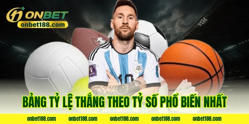 Bảng tỷ lệ thắng theo tỷ số phổ biến nhất