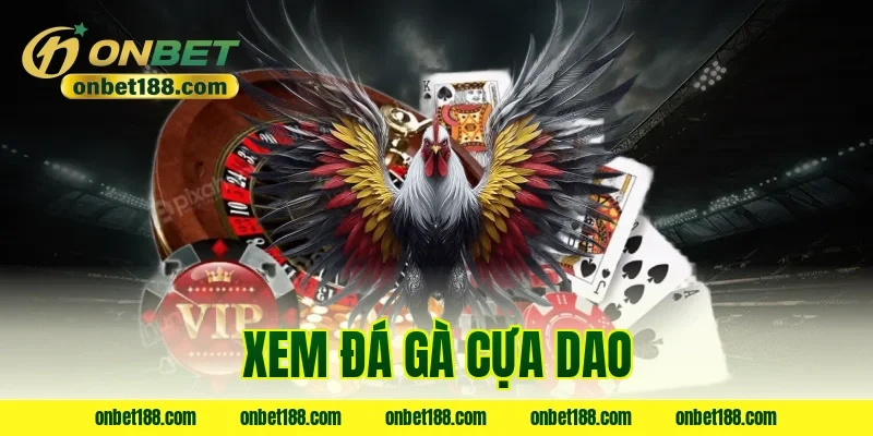 xem đá gà cựa dao